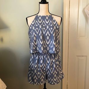 mudpie grey romper x-small